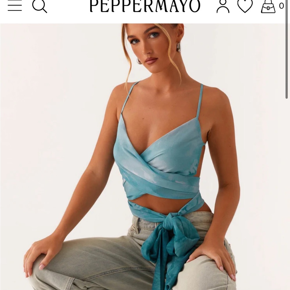 New PEPPERMAYO Wrap Top